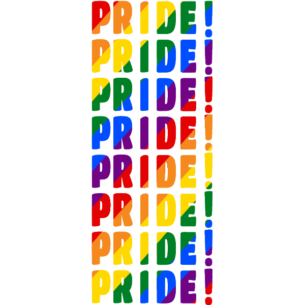 Rainbow pride tall background
